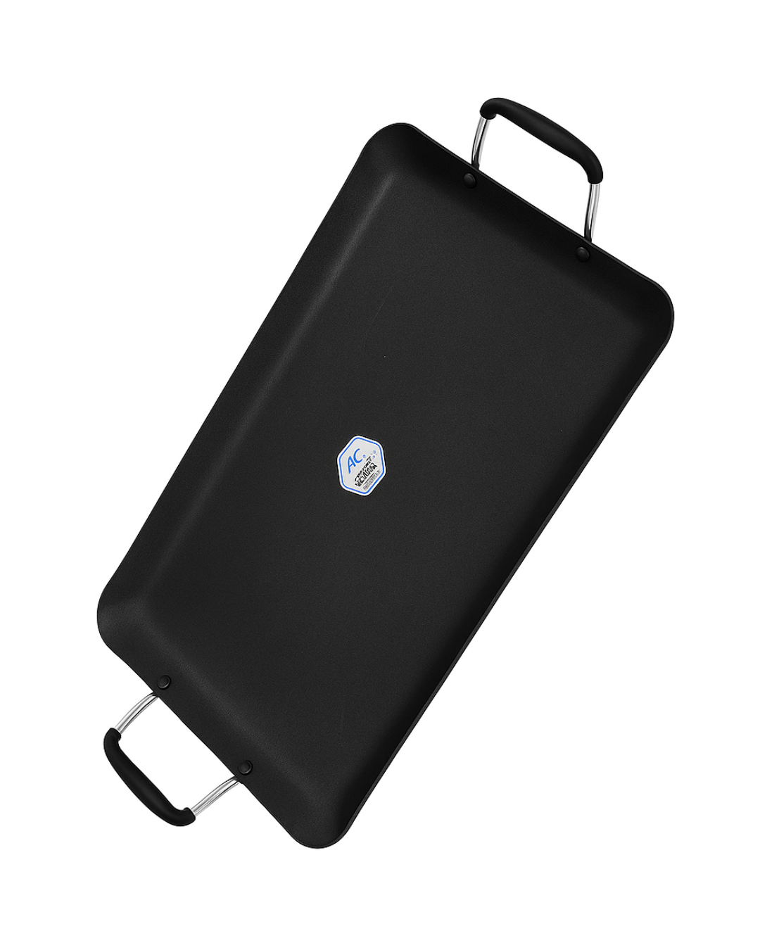 Comal Rectangular Alfa Cuisine de 2 Parrillas Teflón Premium Negro | +1000 vendidos