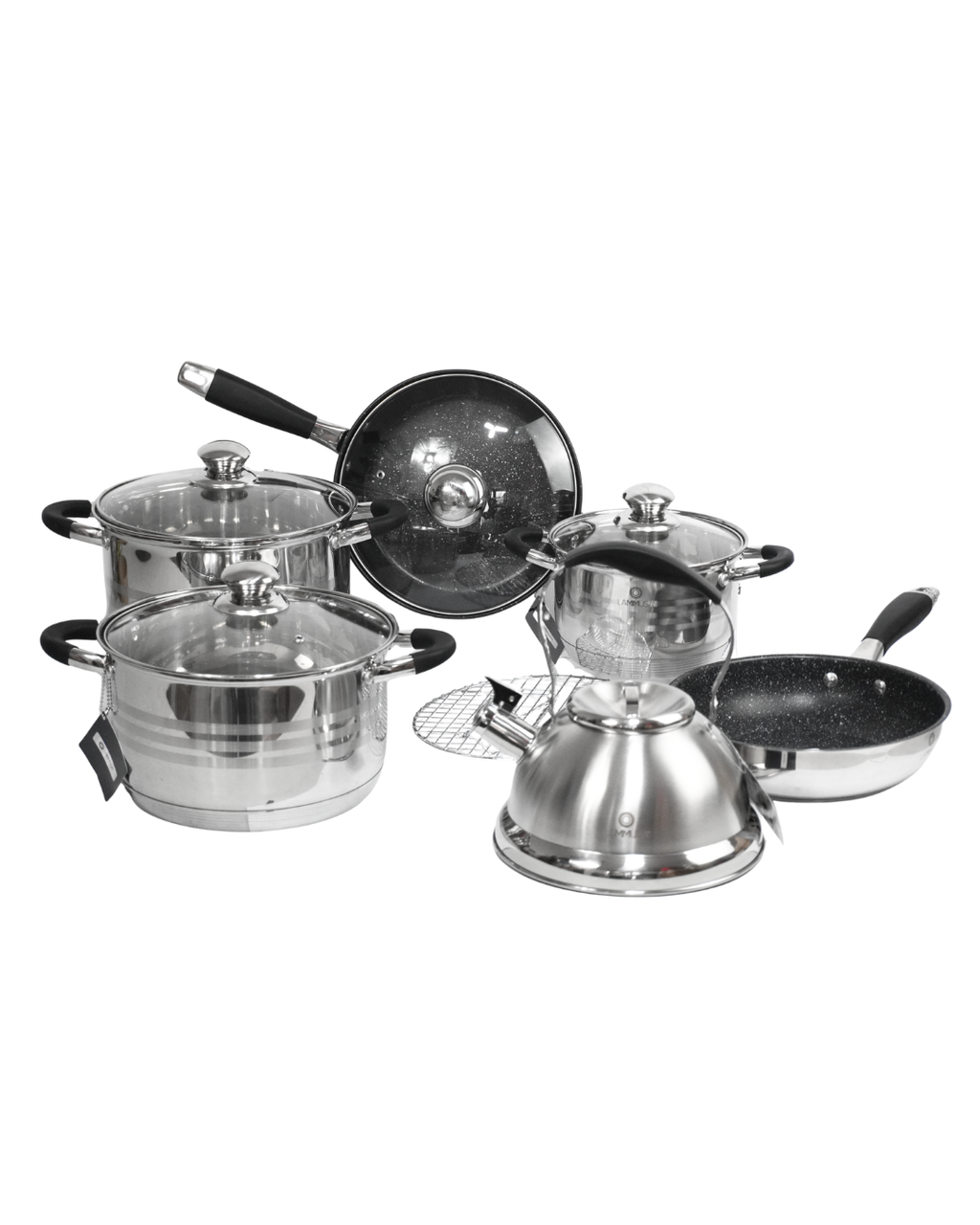 Batería de Acero Inoxidable LM003 - LAMMUSA 14 pz