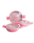 Ollas de cerámica Paris Pink - SWISS SILVER 6 pz HSM Antiadherente premium