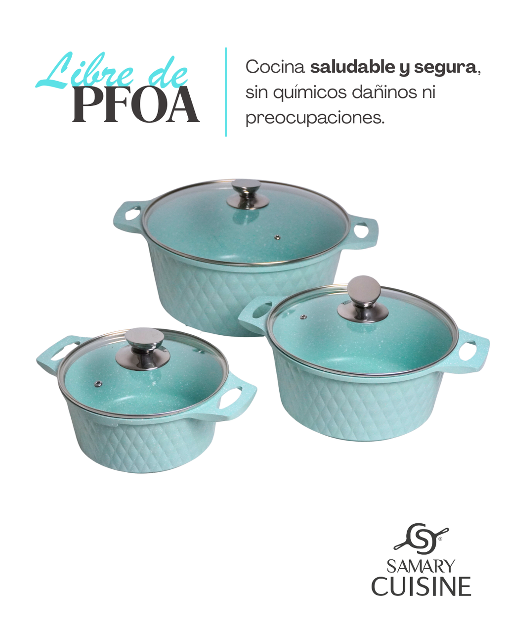 Batería De Cocina Kung Fu Master 15 Pz Antiadherente Grueso - Agua