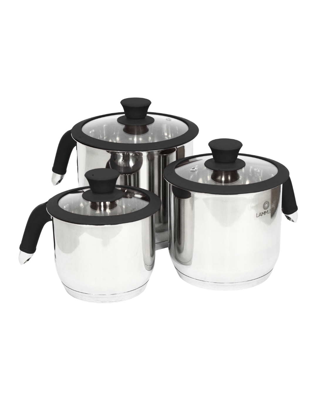 Pocillos de acero inoxidable - LAMMUSA 3pz
