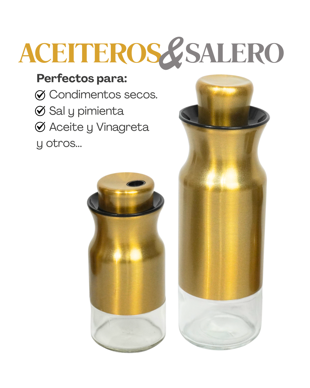 Especieros aceiteros y saleros 41705 - CANISTER 3 pz