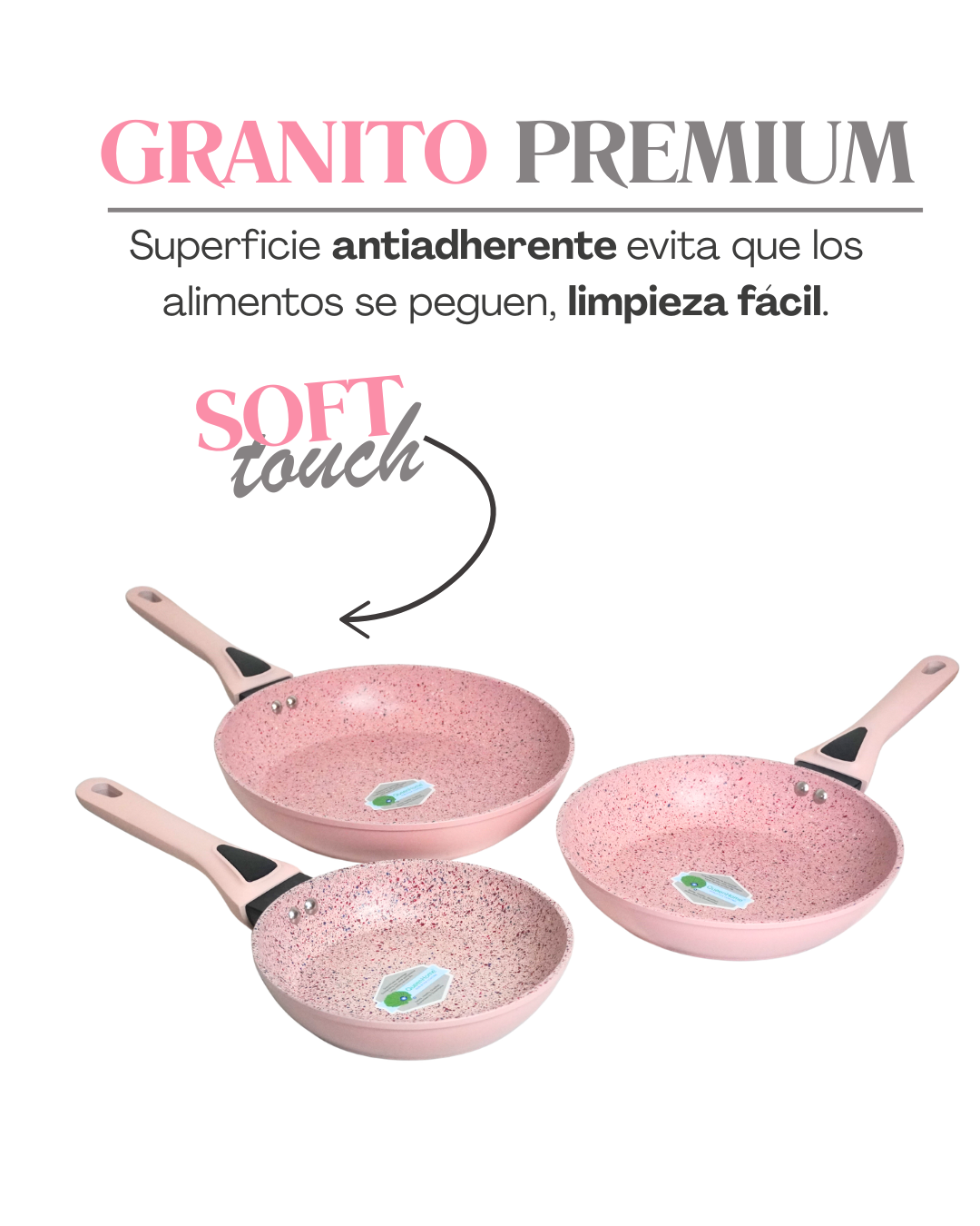Sartenes Oslo - 3 Piezas 20, 24 y 28 cm