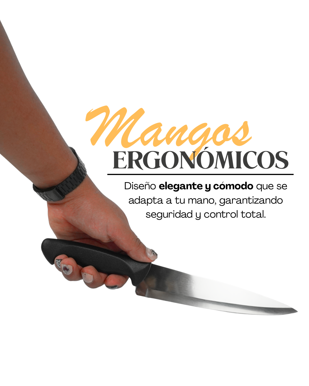 Cuchillo de chef plastico M - TRAMONTINA 29 CM 23044/107