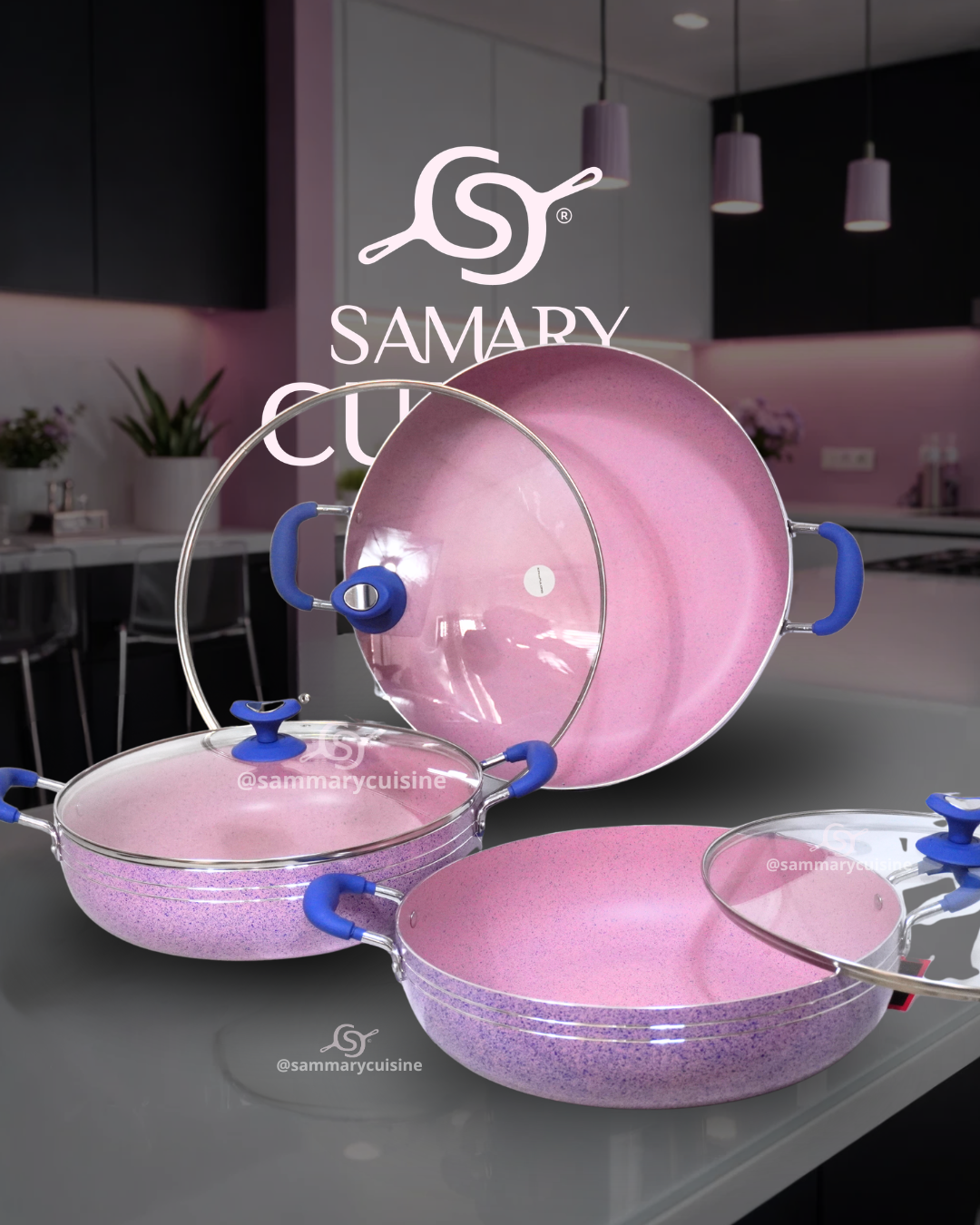 Set de Ollas de Cerámica Antiadherente Tribeca - KUCHE 6 pz