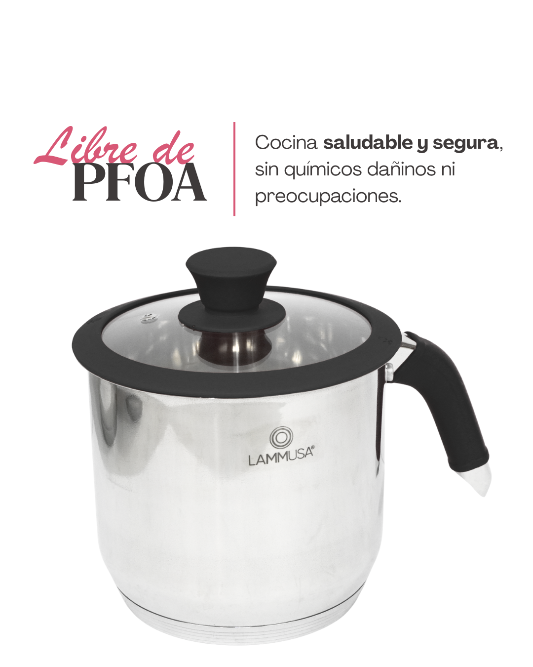 Pocillos de acero inoxidable - LAMMUSA 3pz