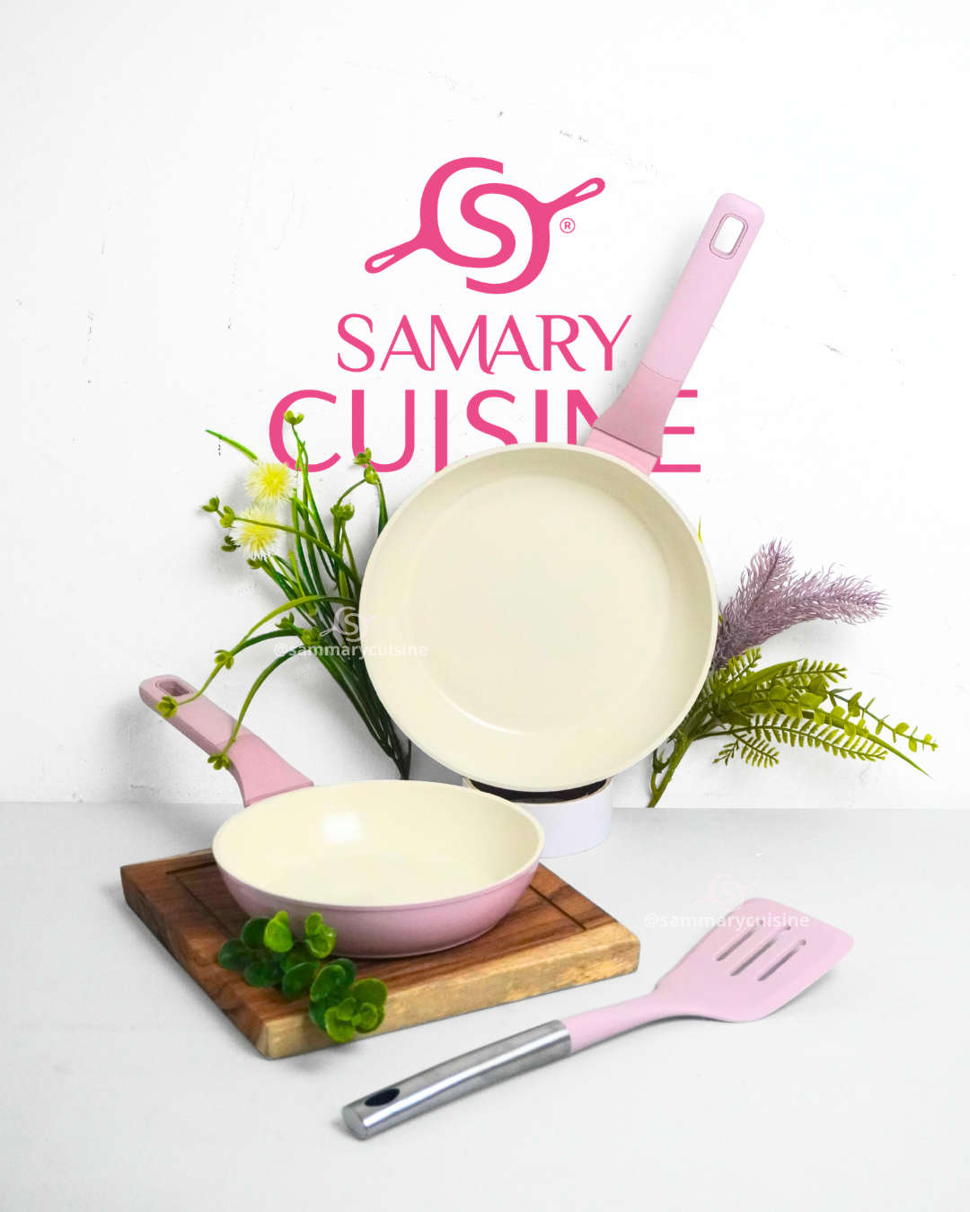 Duo Sartenes Salty 20 y 24 cm + Espátula de Silicona