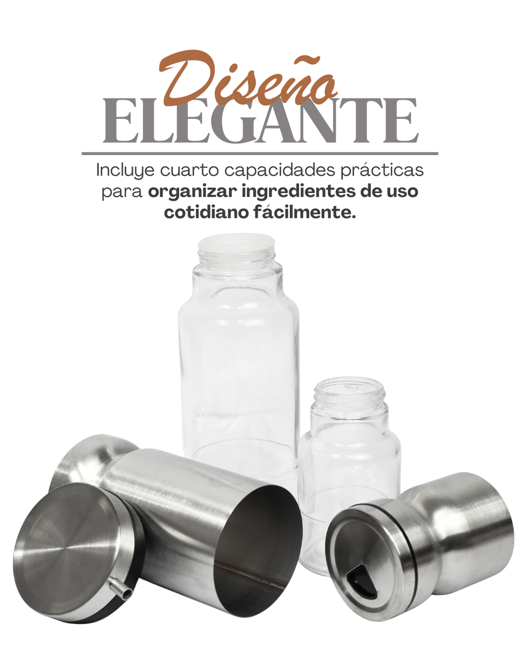 Especieros aceiteros y saleros 41705 - CANISTER 3 pz