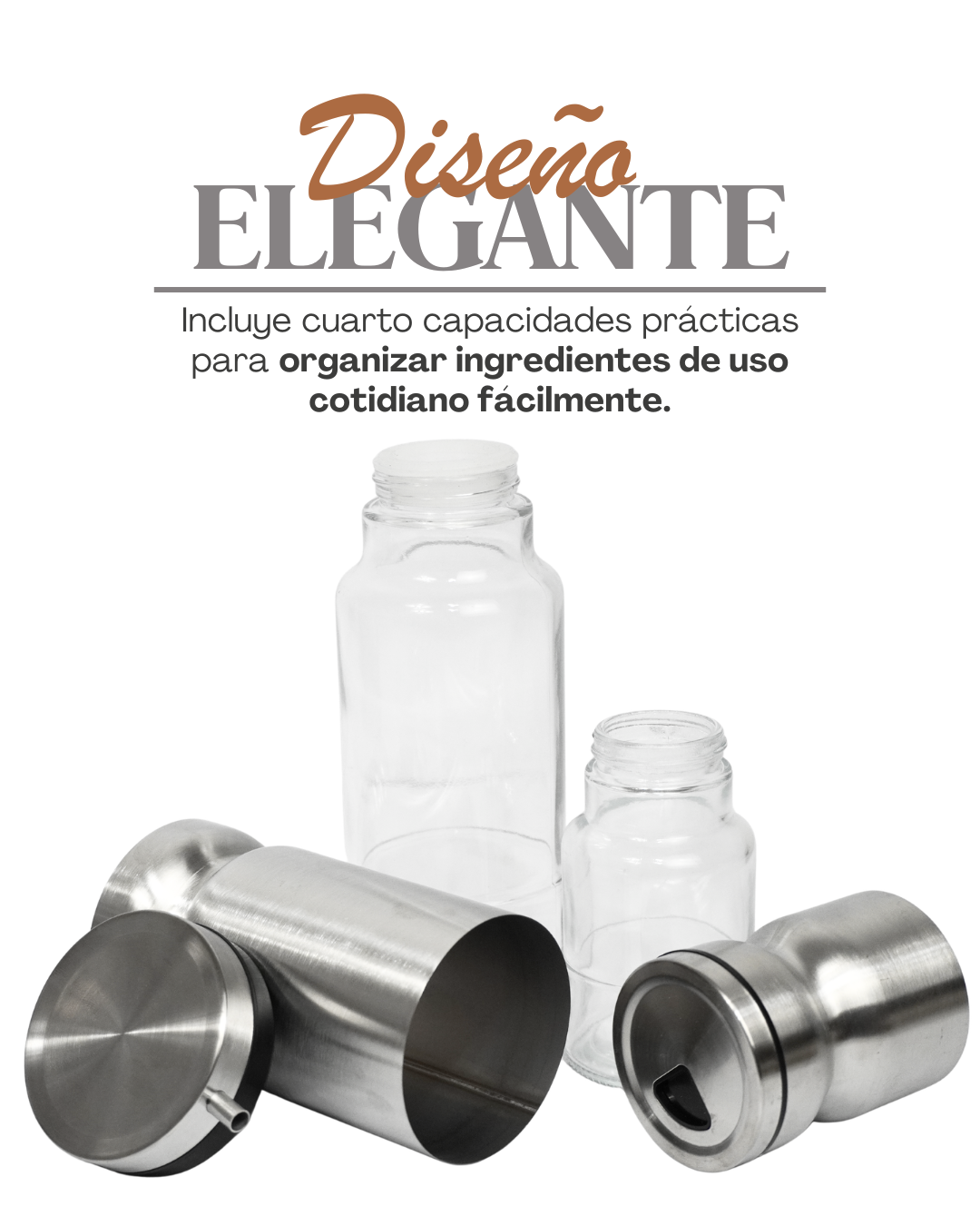 Especieros aceiteros y saleros 41705 - CANISTER 3 pz