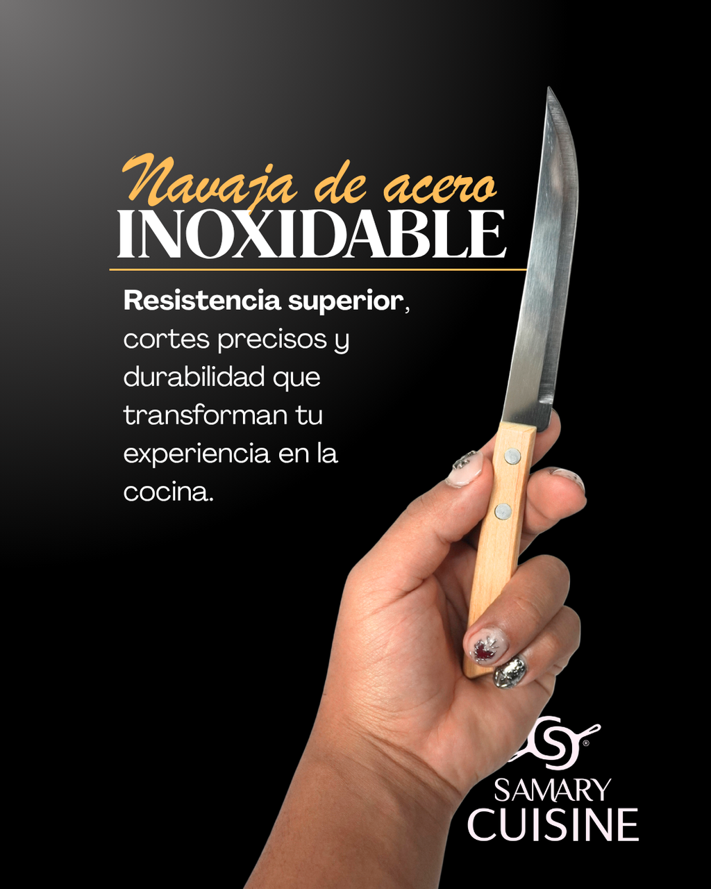 Cuchillo de mesa madera - TRAMONTINA 21 cm 22948/106