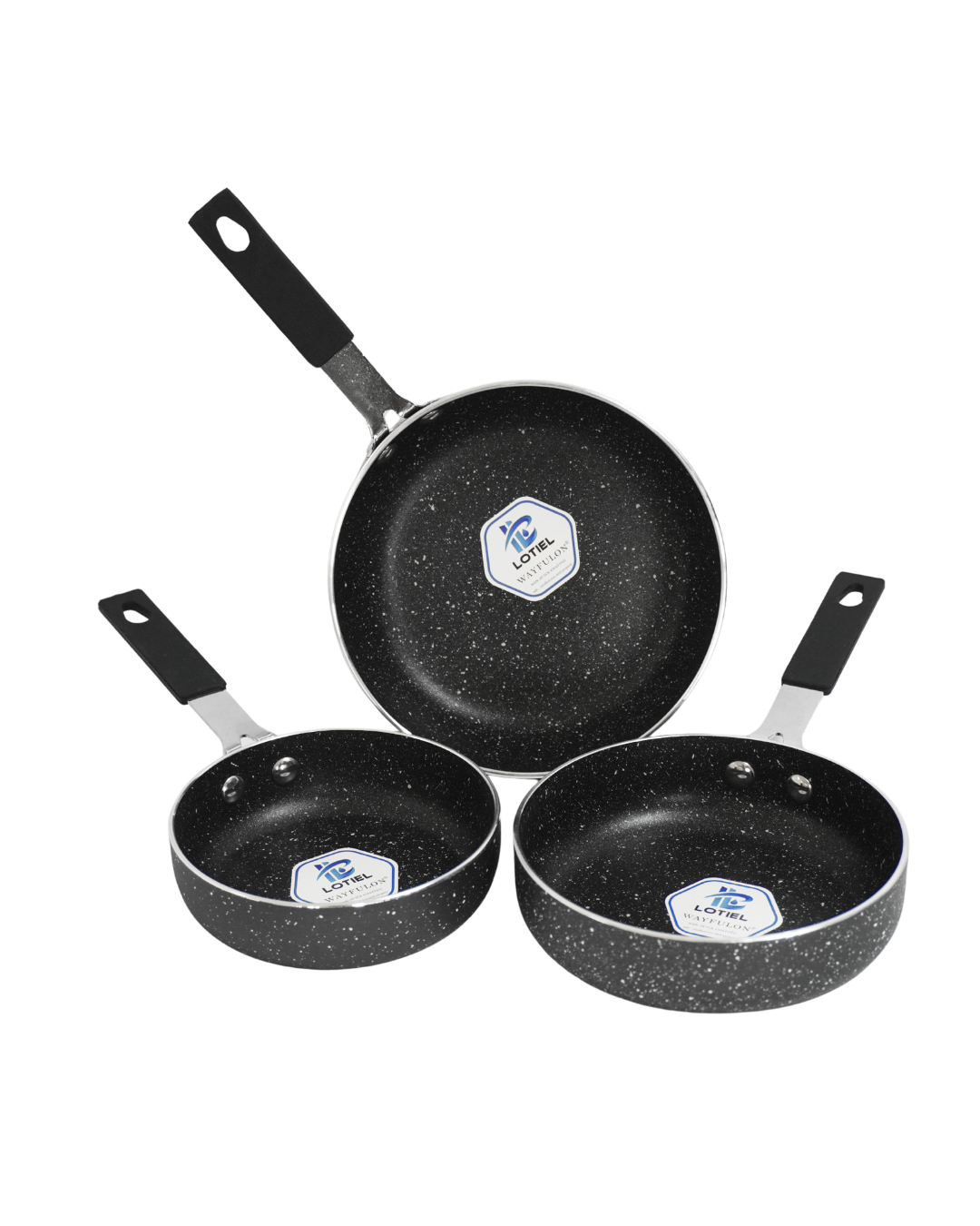 Mini sartenes - ALFA 3 pz Antiadherentes de Ceramica