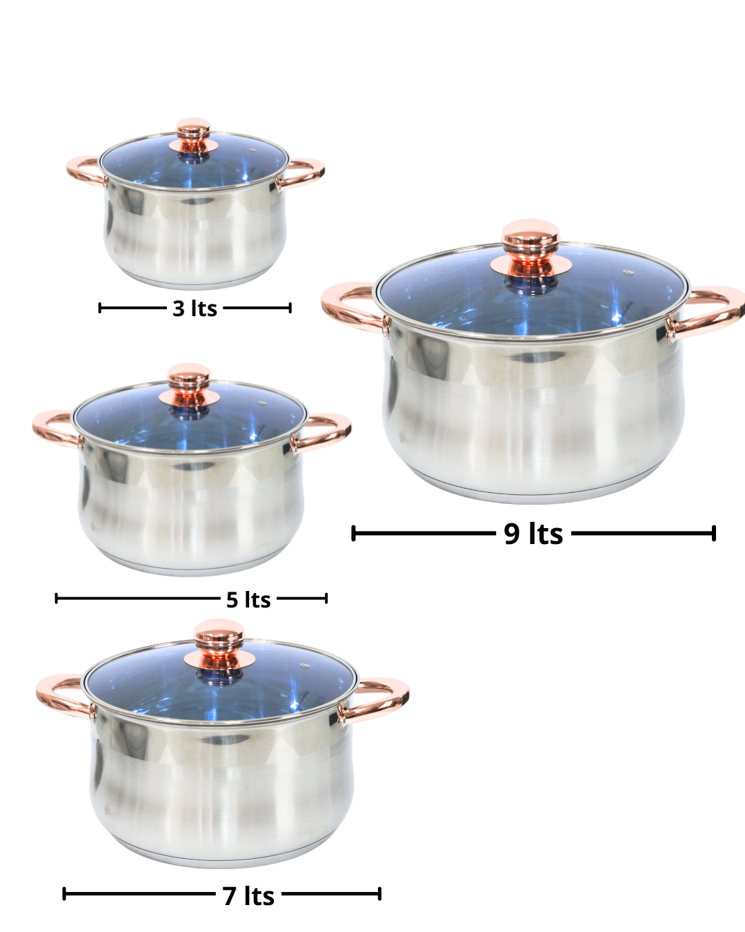 Juego de ollas BAO DOM 8 piezas + Comal de regalo