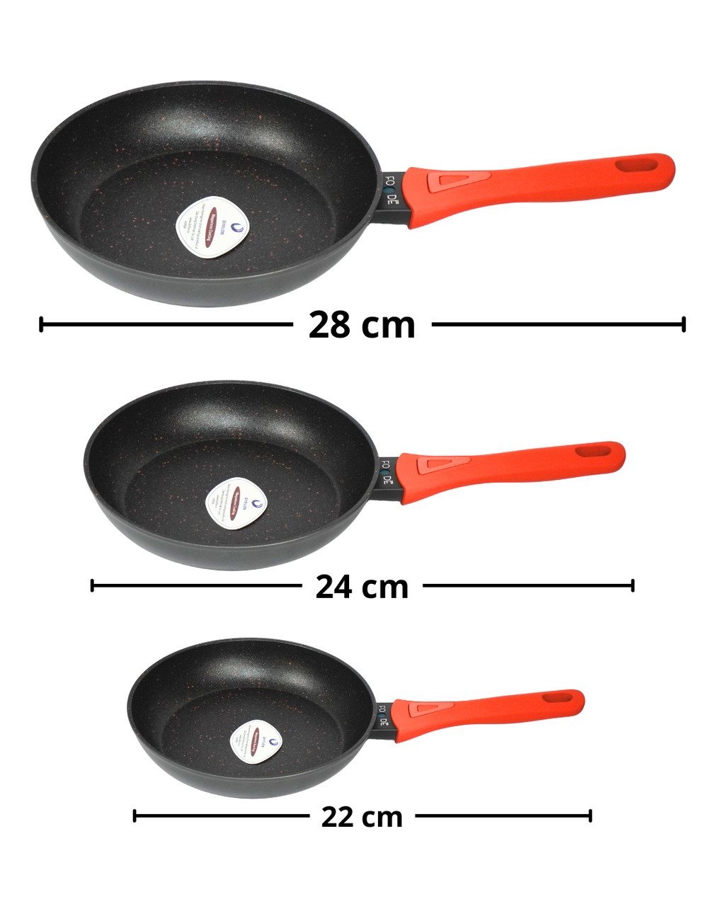 Sartén de Ceramica - FOODE 3pz