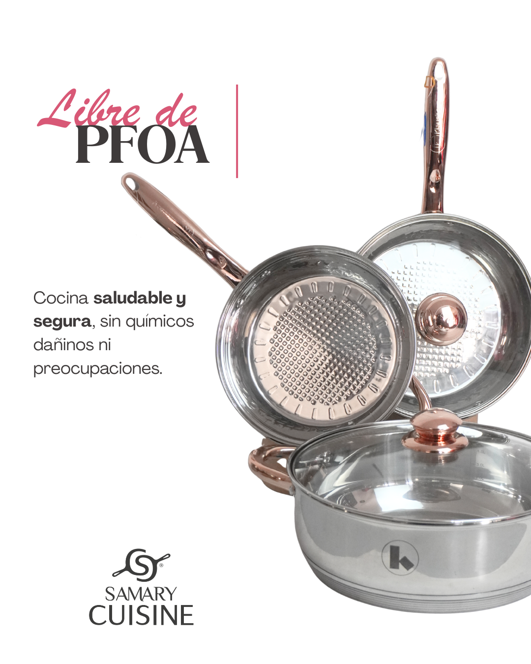 Batería de Cocina Klausberg Praga 12 Pzas Acero Inoxidable Dorado Inducción