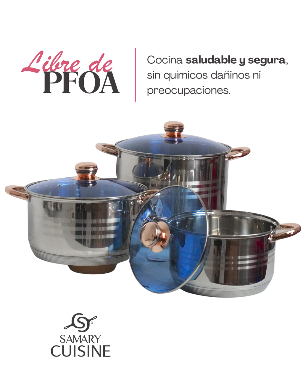 Batería de Acero Inoxidable DC - Jumbo 12 pz