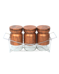 Azucarero de Vidrio con forma de Reloj de arena 41721  - CANISTER 3 pz
