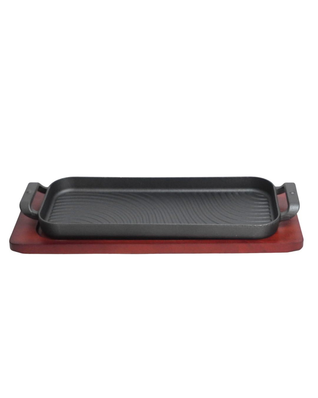 Sarten Grill rectangular de hierro c/ tabla 38