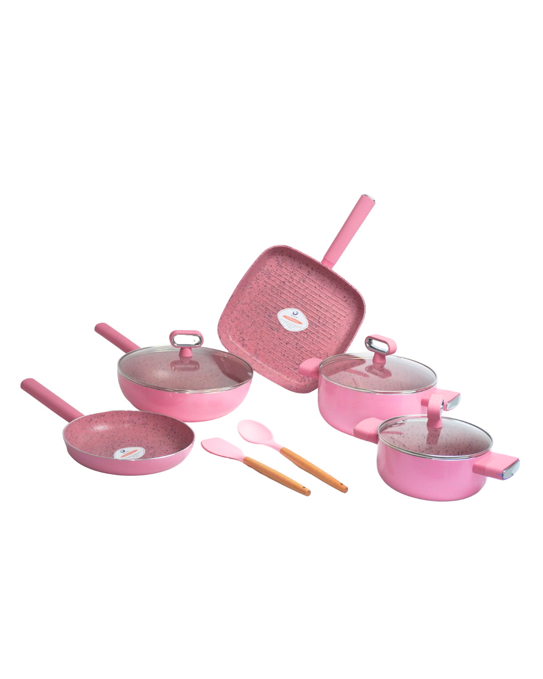 Bateria De Cocina Capri 10 Piezas Antiadherente De Ceramica