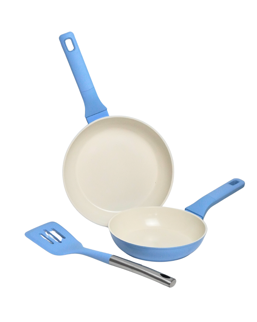 Duo Sartenes Salty 20 y 24 cm + Espátula de Silicona