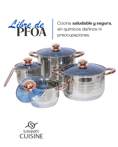 Batería de Acero Inoxidable LM005 - LAMMUSA 14 pz