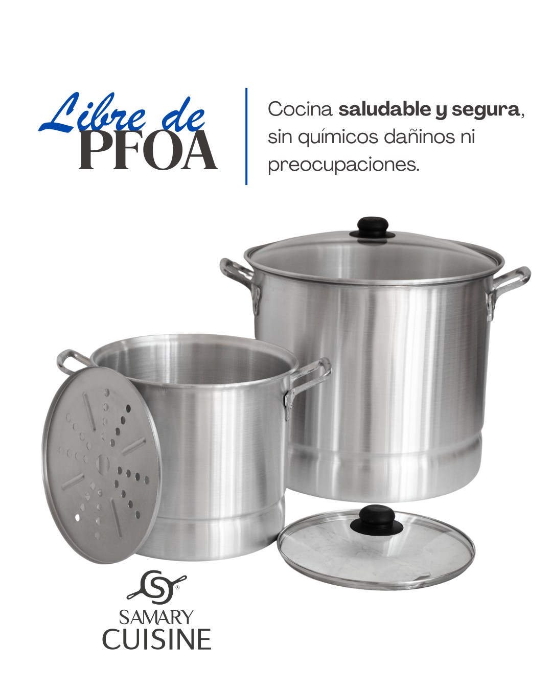 Vaporeras de Aluminio - LAMEX 6.5, 11 y 30 lts