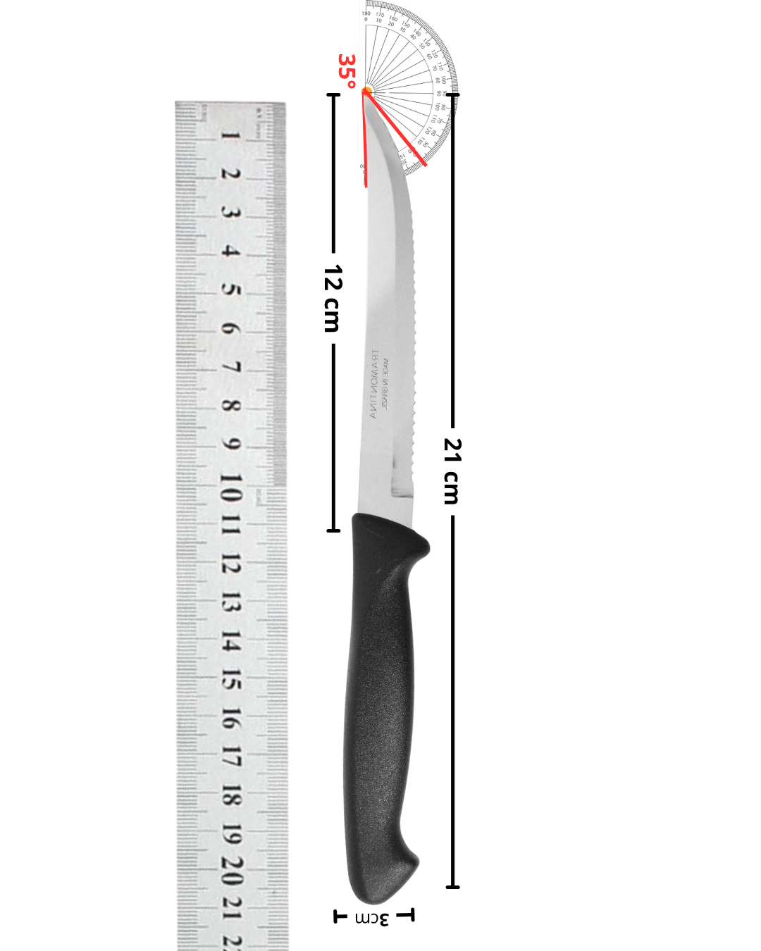Cuchillo de Cierra plástico - TRAMONTINA 21 cm 23041