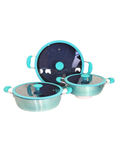 Set de Ollas de Cerámica Antiadherente AIKCWS6 - ALPHINE CUISINE 6 pz tapa plana