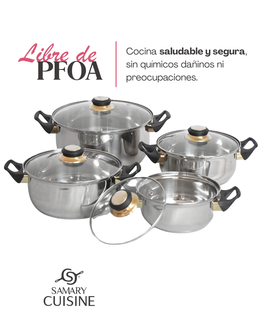 Batería de cocina Acero inoxidable Chapala Veca- ALPHINE CUISINE 12 pz