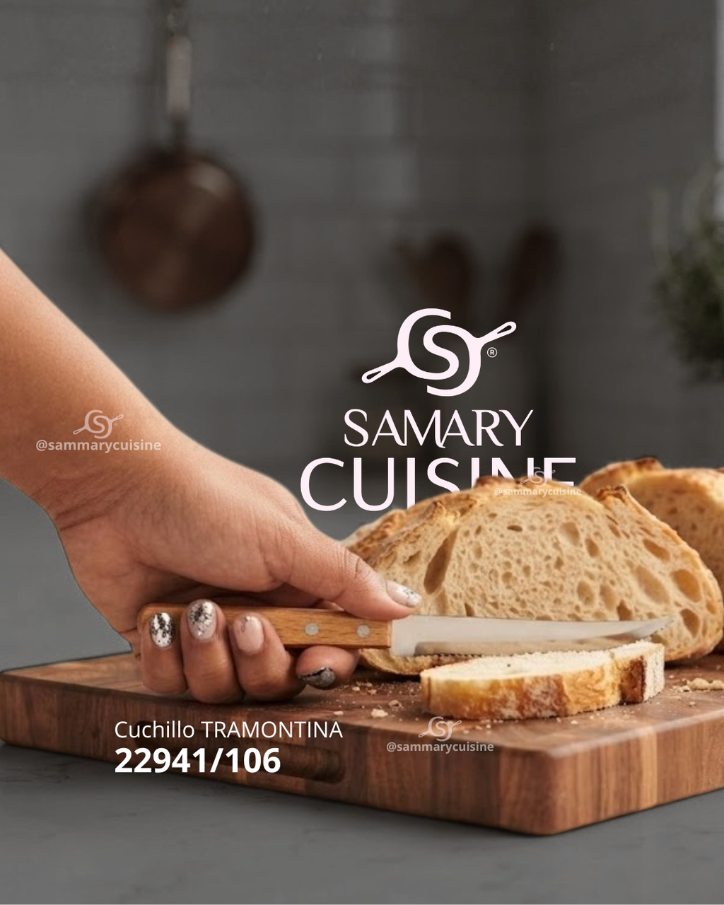 Set de 8 Cuchillos para Carne de Acero Inoxidable con Mango de Madera