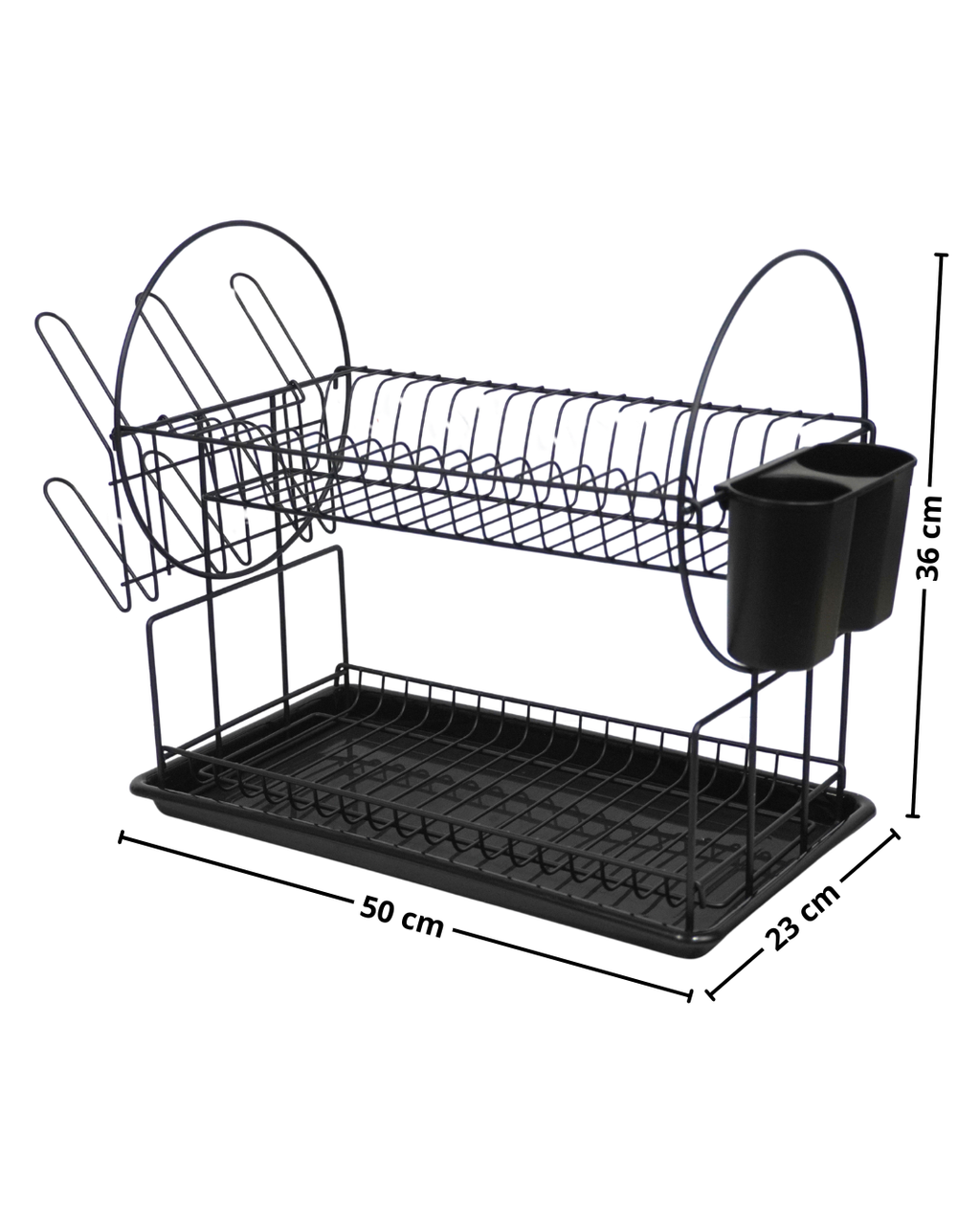 Escurridor dos pisos circulo - DISH DRAINER 50x23x36
