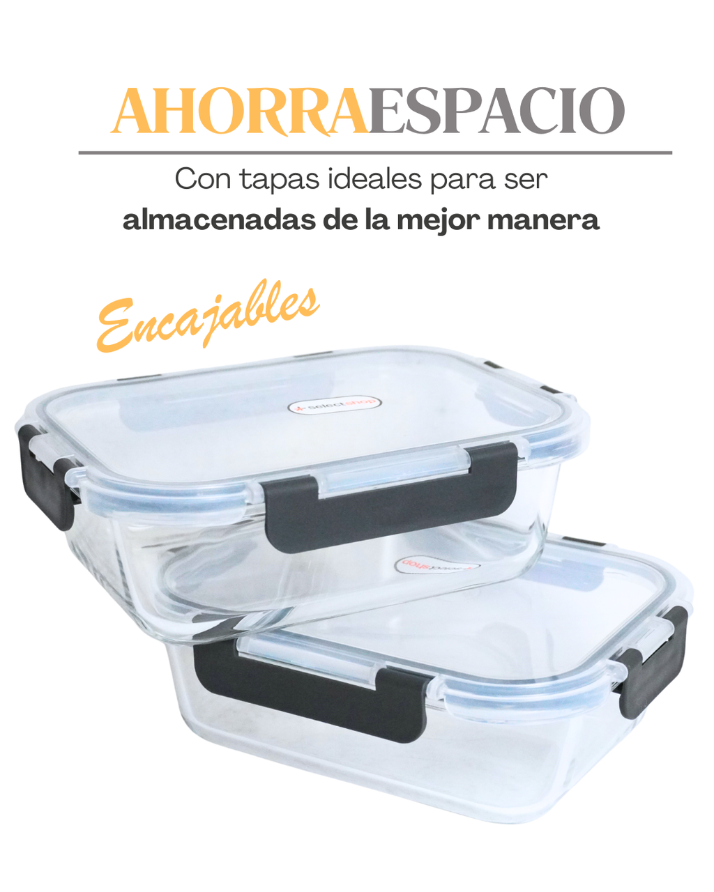 Refractarios de Cristal - SELECTSHOP 24pz Herméticos Antifugas