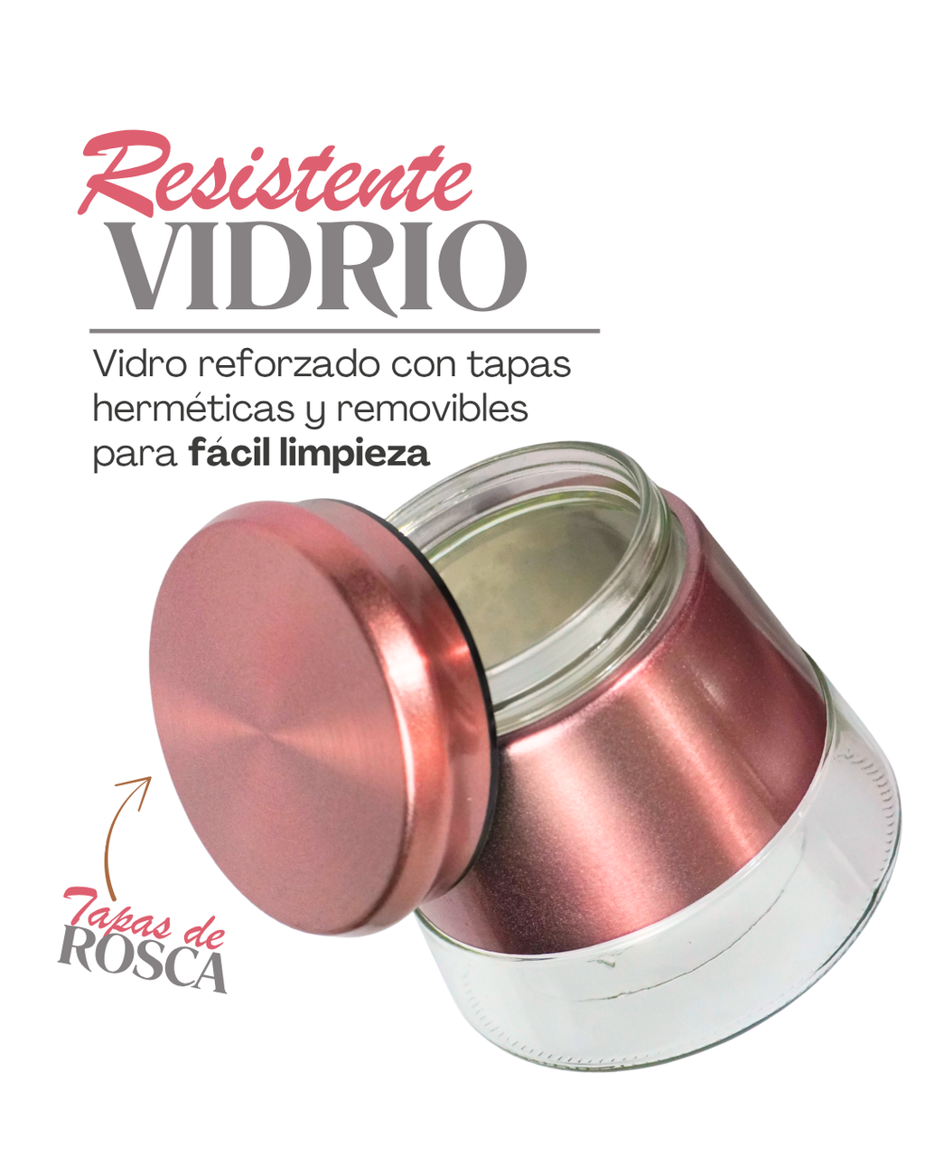 Azucareros de vidrio cónicos 3pz GRANDES . 41708