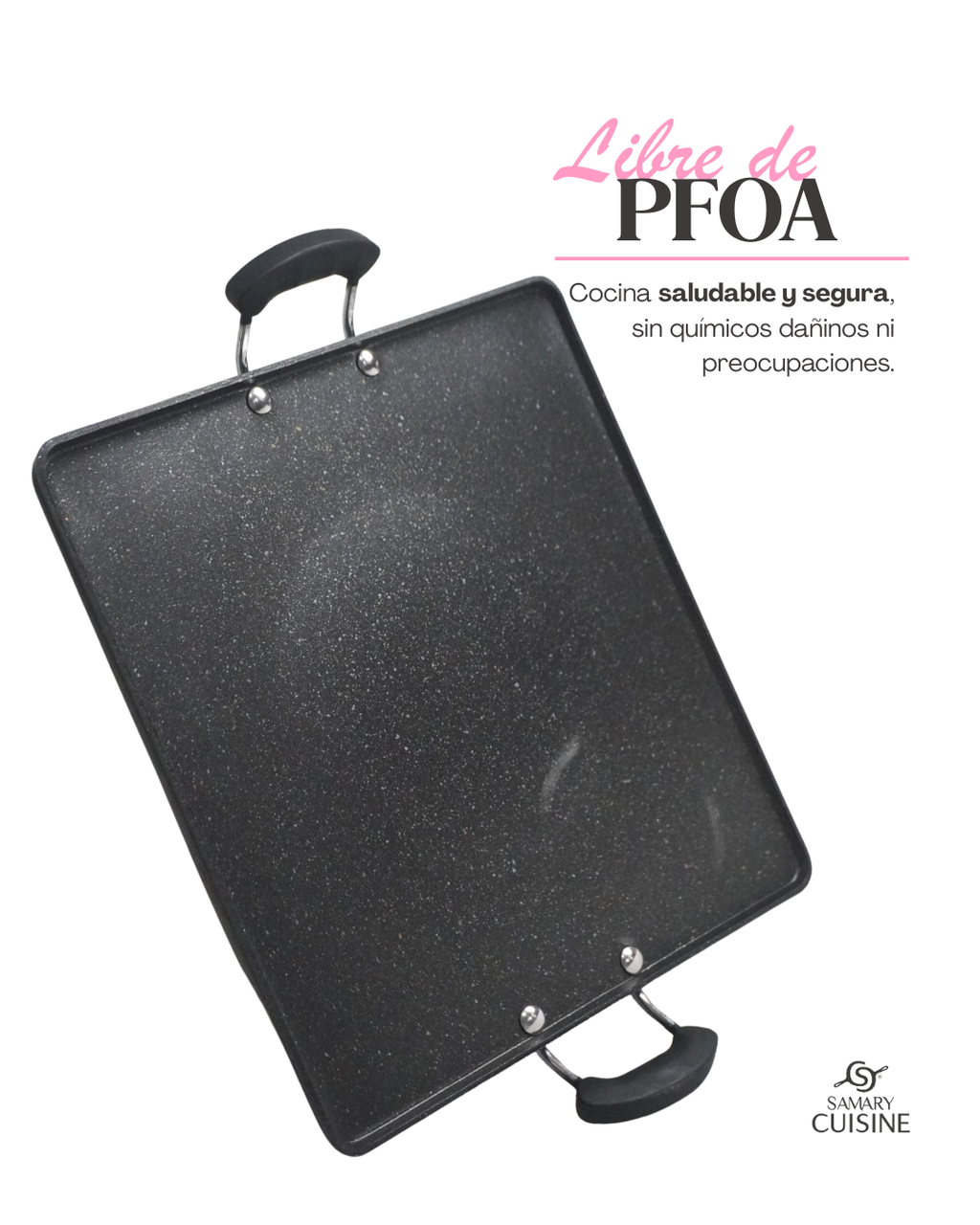 Comal una hornilla - SWISS SILVER 1pz cerámica antiadherente