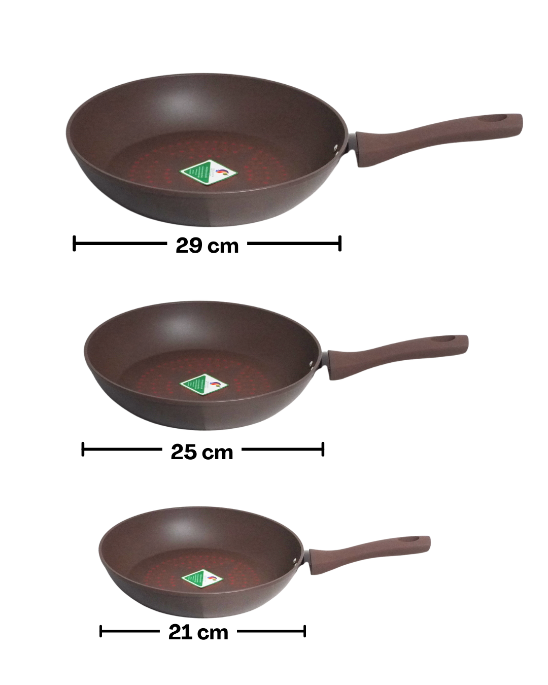 Set de 3 sartenes Corona - ALFA 3 pz
