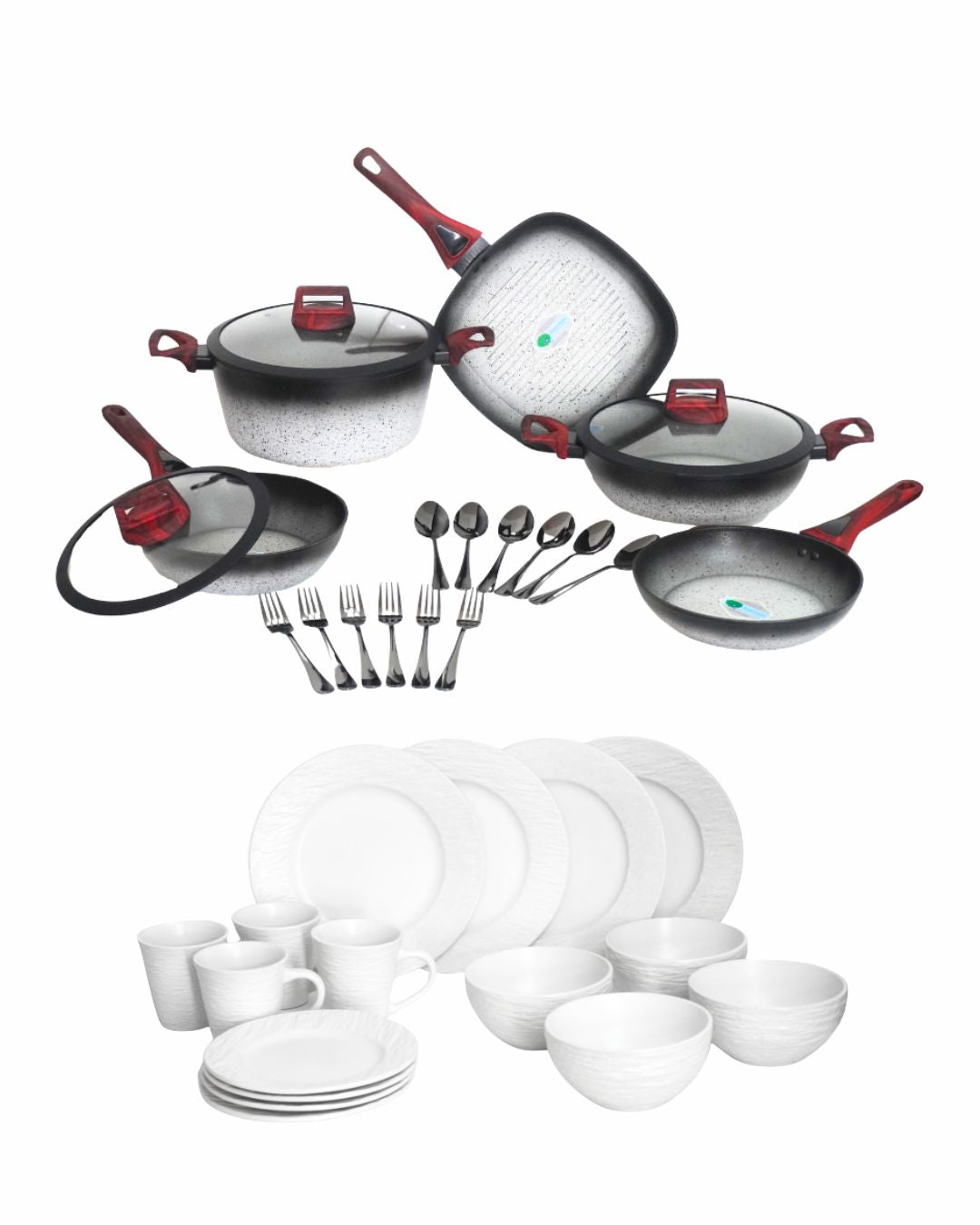 PROMOCION Batería cerámica + Vajilla 16 pz