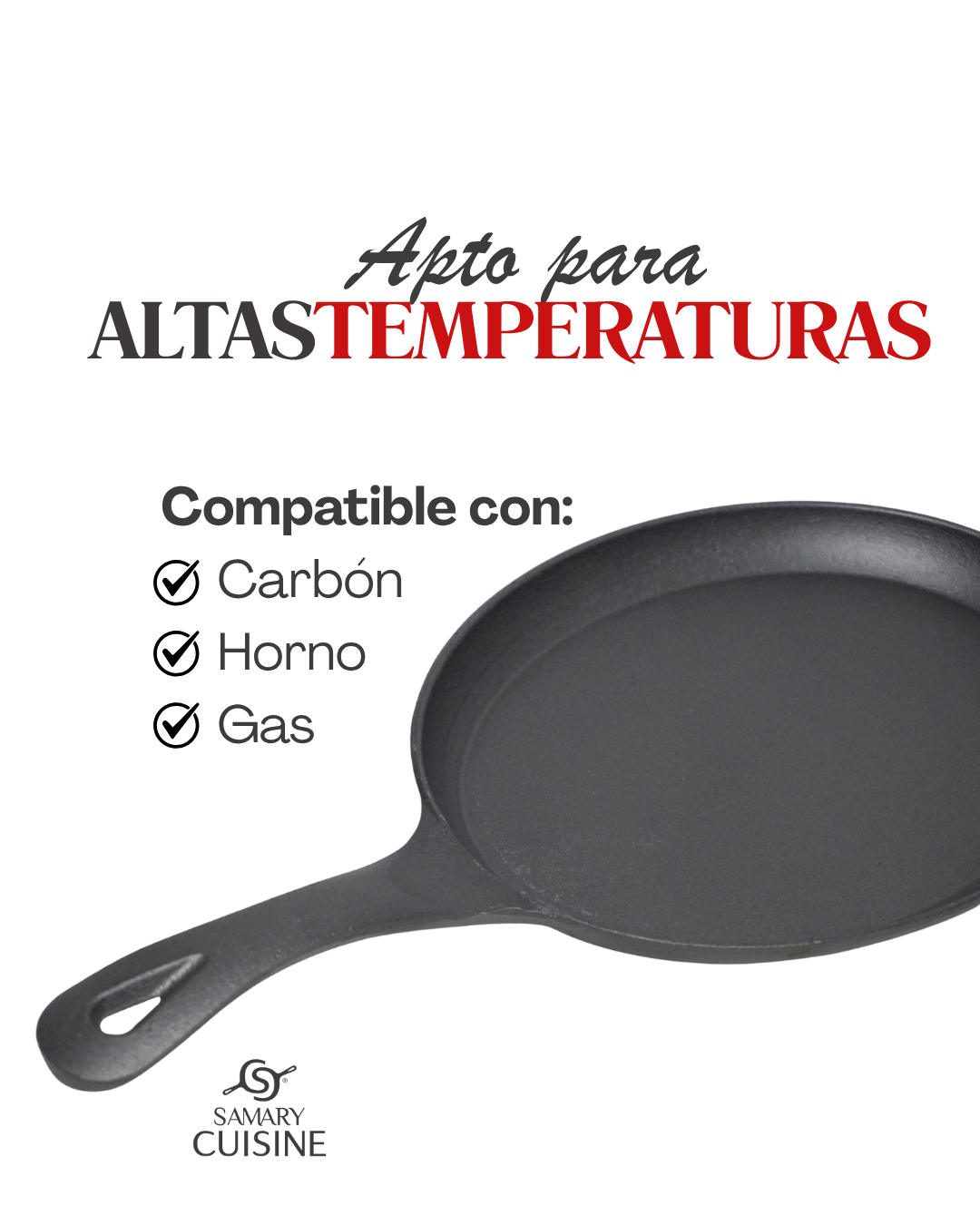 Sartén GRILL 26 cm G de Hierro tabla roja pescado