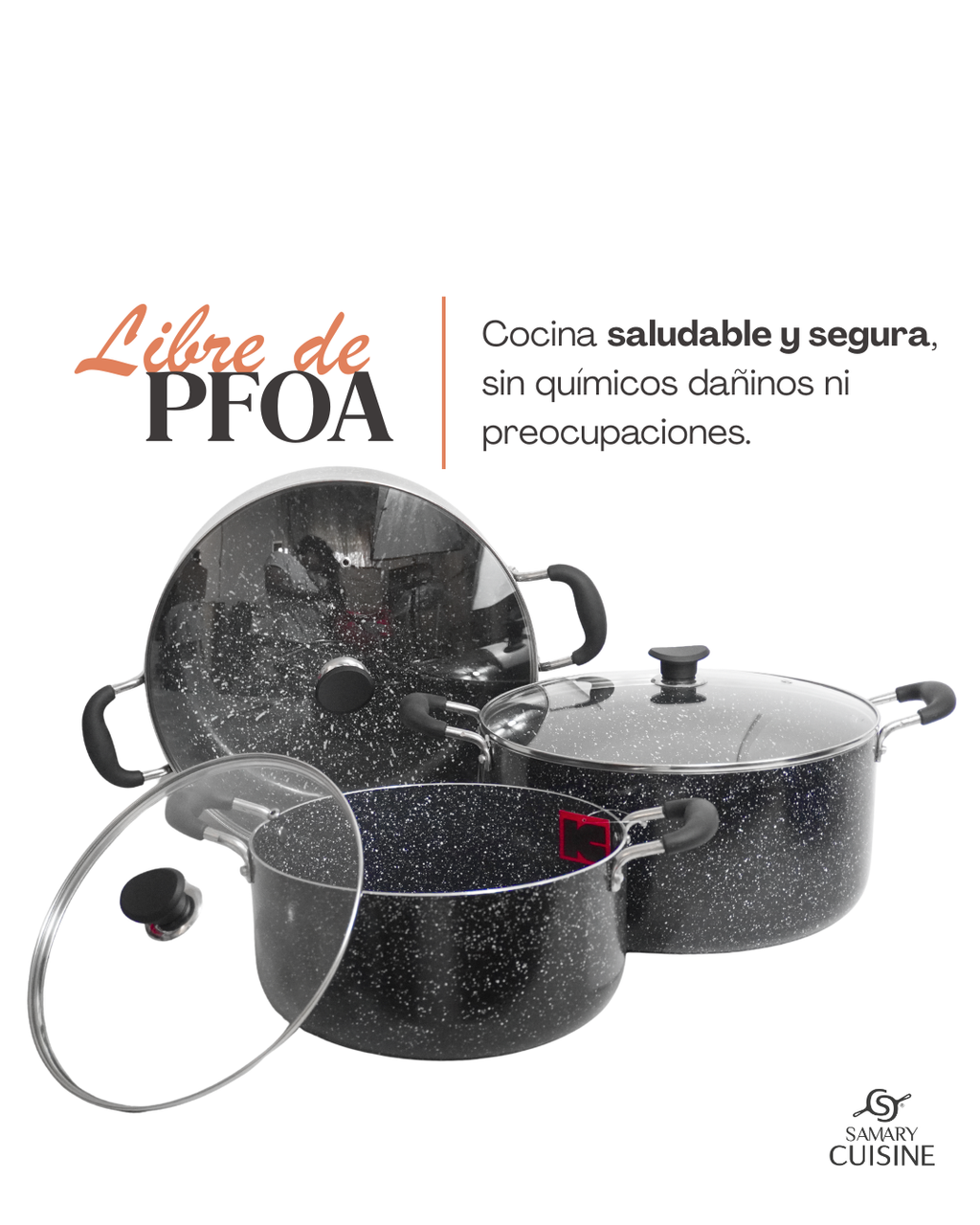 Ollas JUMBO Antiadherente Nova - KUCHE 10 pz