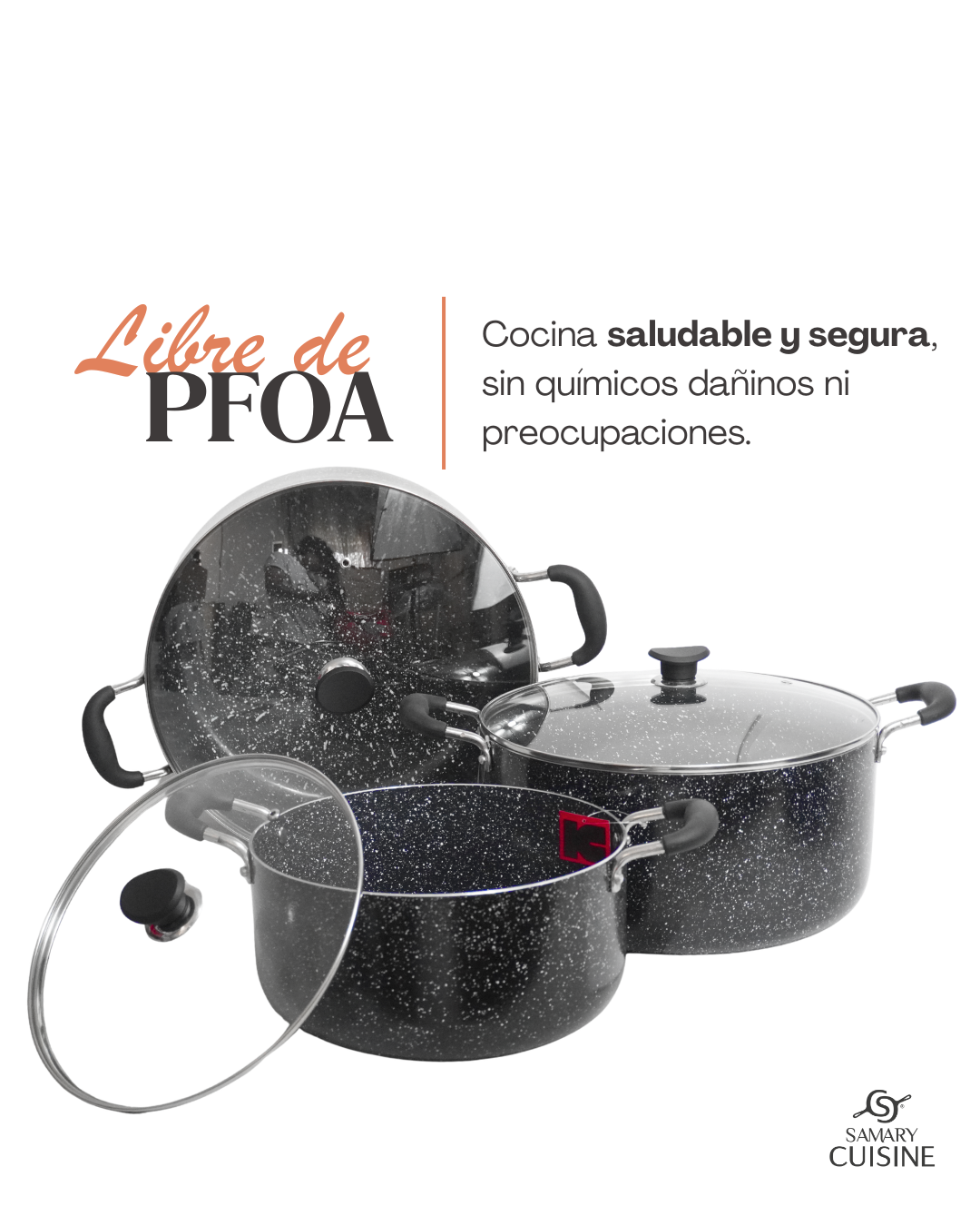 Ollas JUMBO Antiadherente Nova - KUCHE 10 pz