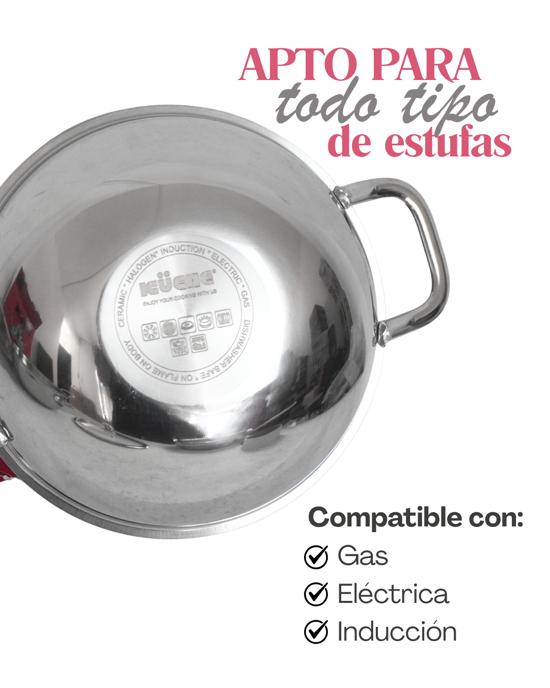 Batería de Acero inoxidable Bond - KUCHE 6 pz