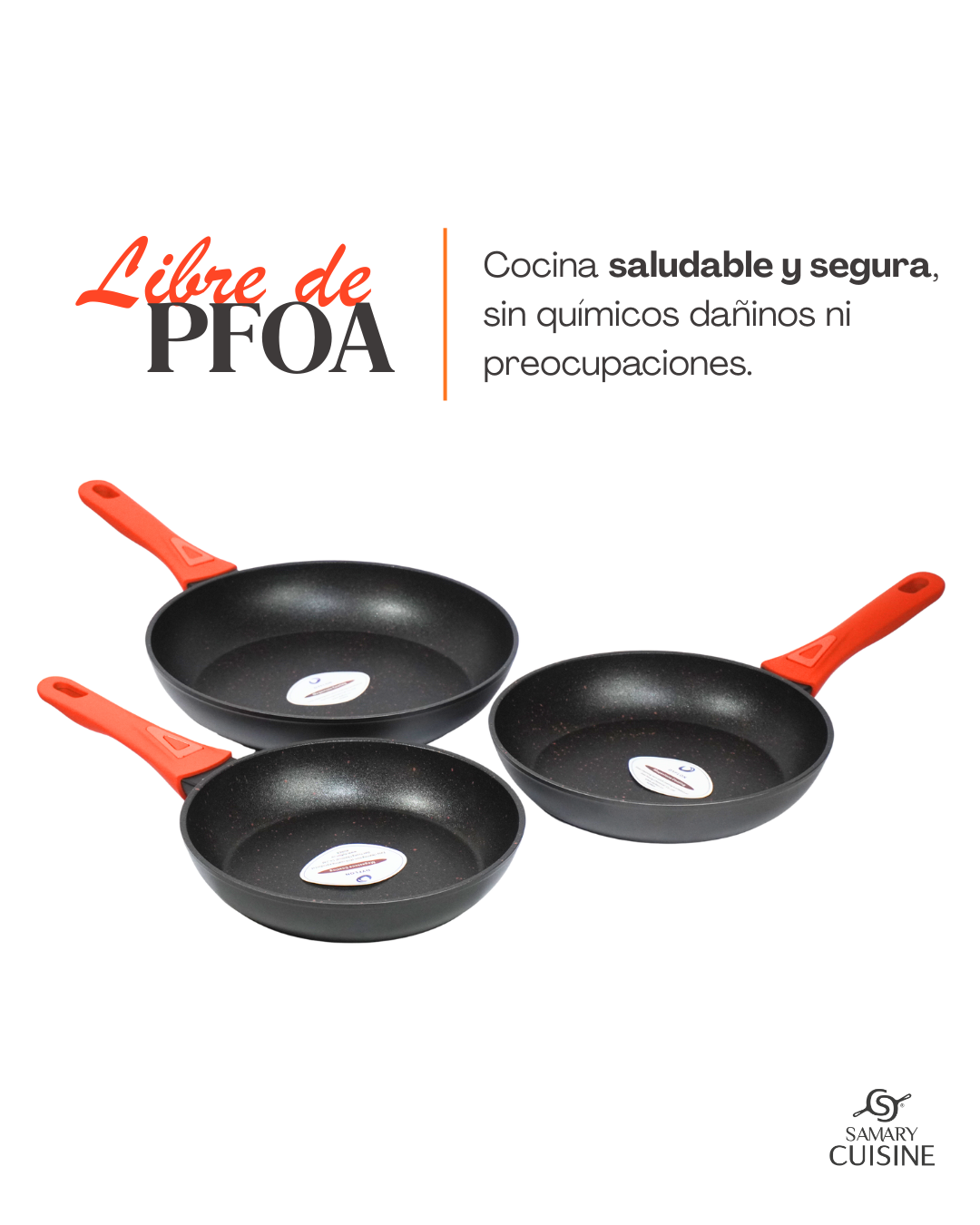 Sartén de Ceramica - FOODE 3pz