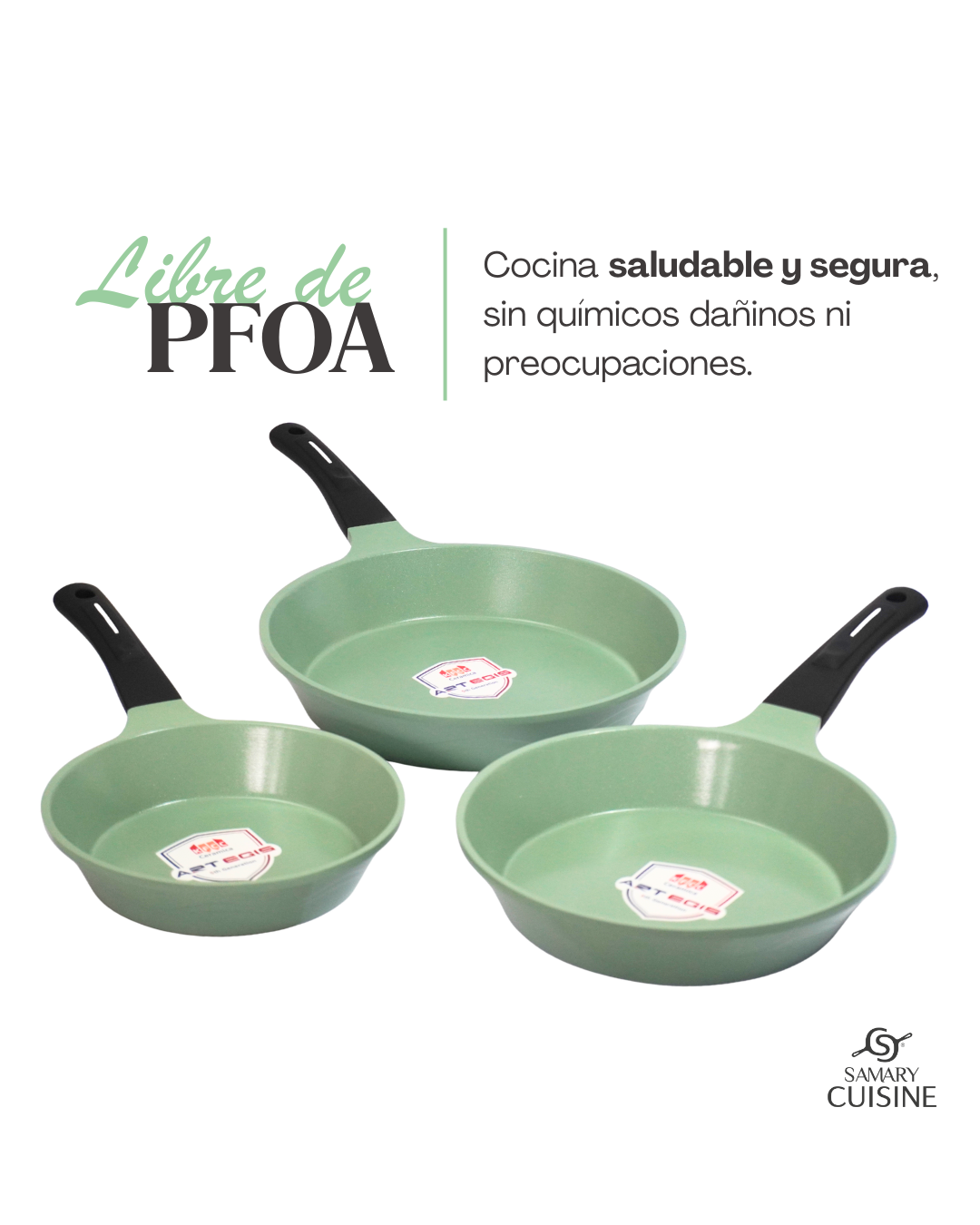 Sarten de Ceramica Becky - AMEXICOOK 3 pz