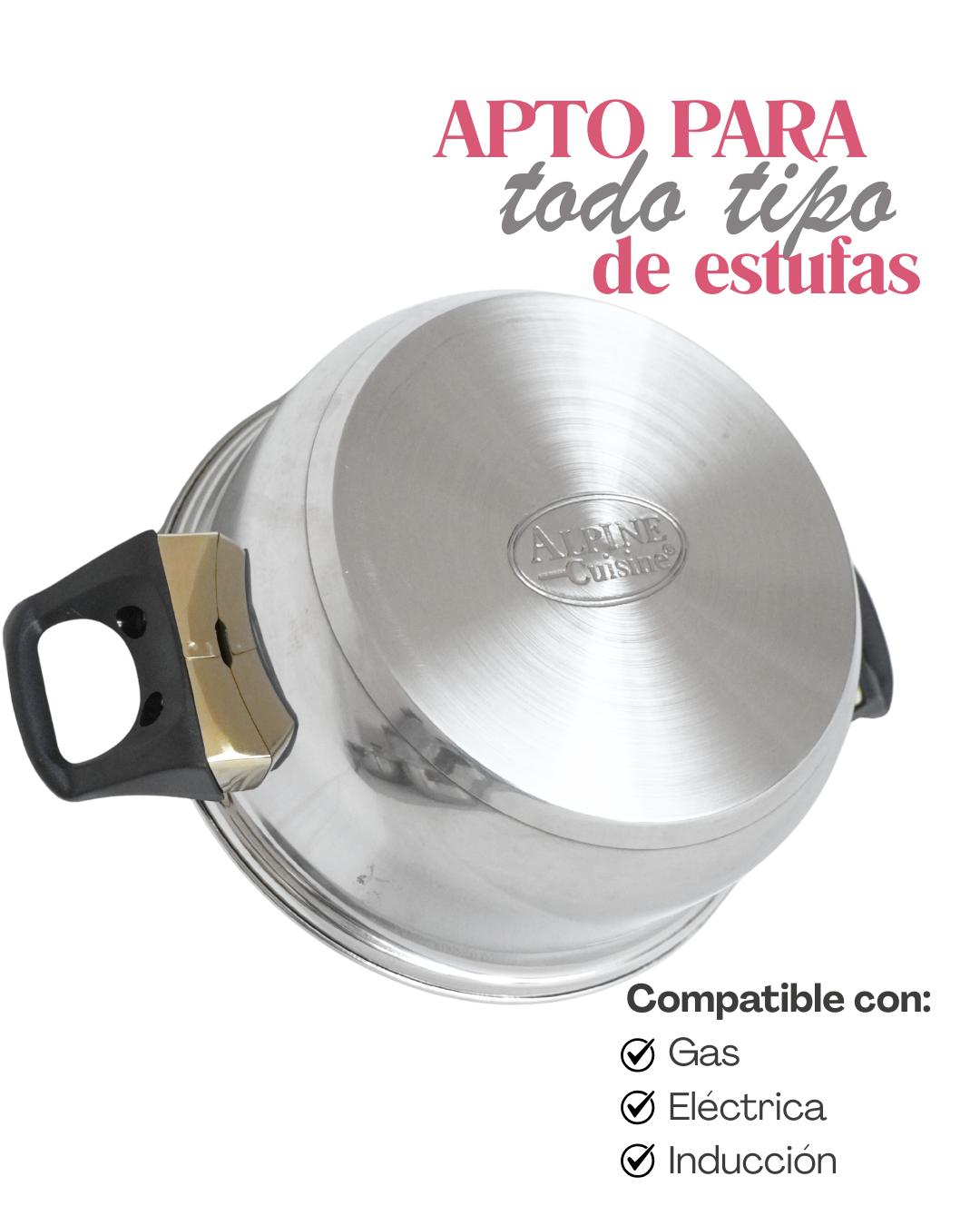 Batería de cocina Acero inoxidable Chapala Veca- ALPHINE CUISINE 12 pz