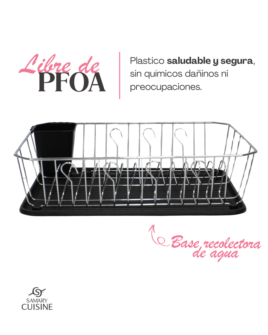 Escurridor un piso de Acero Inoxidable - DISH DRAINER