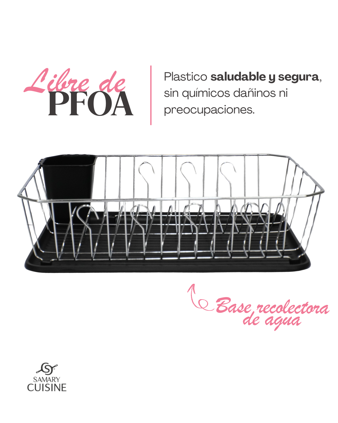 Escurridor un piso de Acero Inoxidable - DISH DRAINER