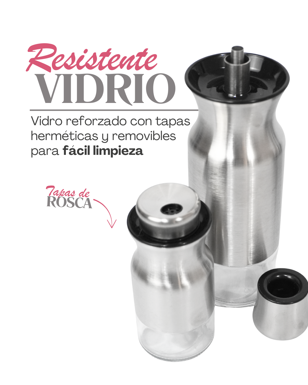 Especieros aceiteros y saleros 41705 - CANISTER 3 pz