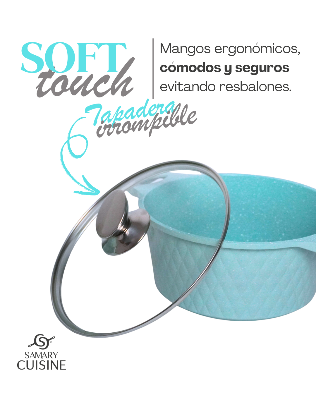 Batería De Cocina Kung Fu Master 15 Pz Antiadherente Grueso - Agua