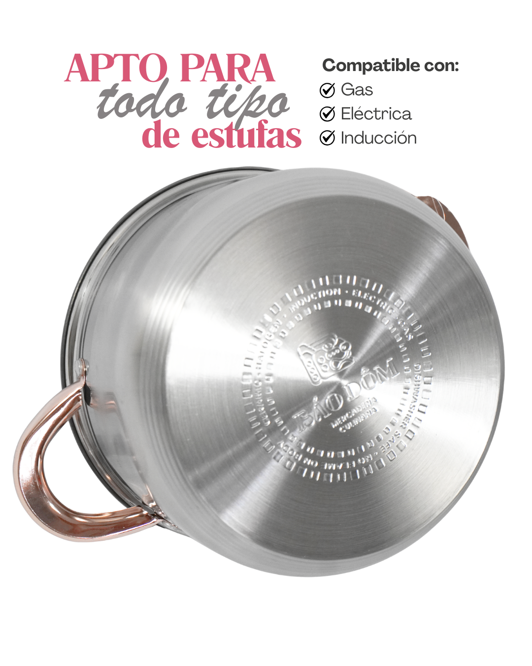 Juego de ollas BAO DOM 8 piezas + Comal de regalo