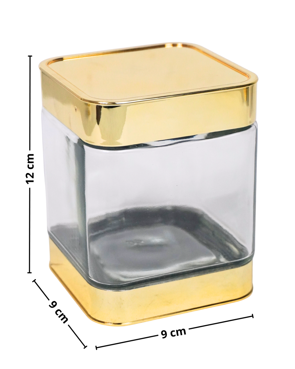 Azucareros de vidrio Cuadrado 41714 - CANISTER 3 pz