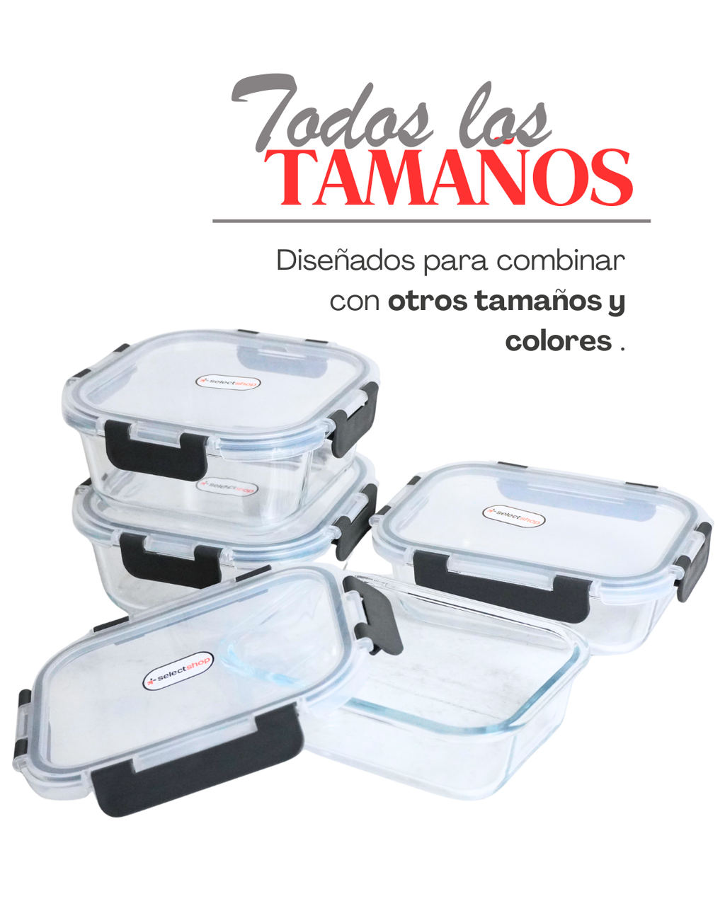 Refractarios de Cristal - SELECTSHOP 24pz Herméticos Antifugas