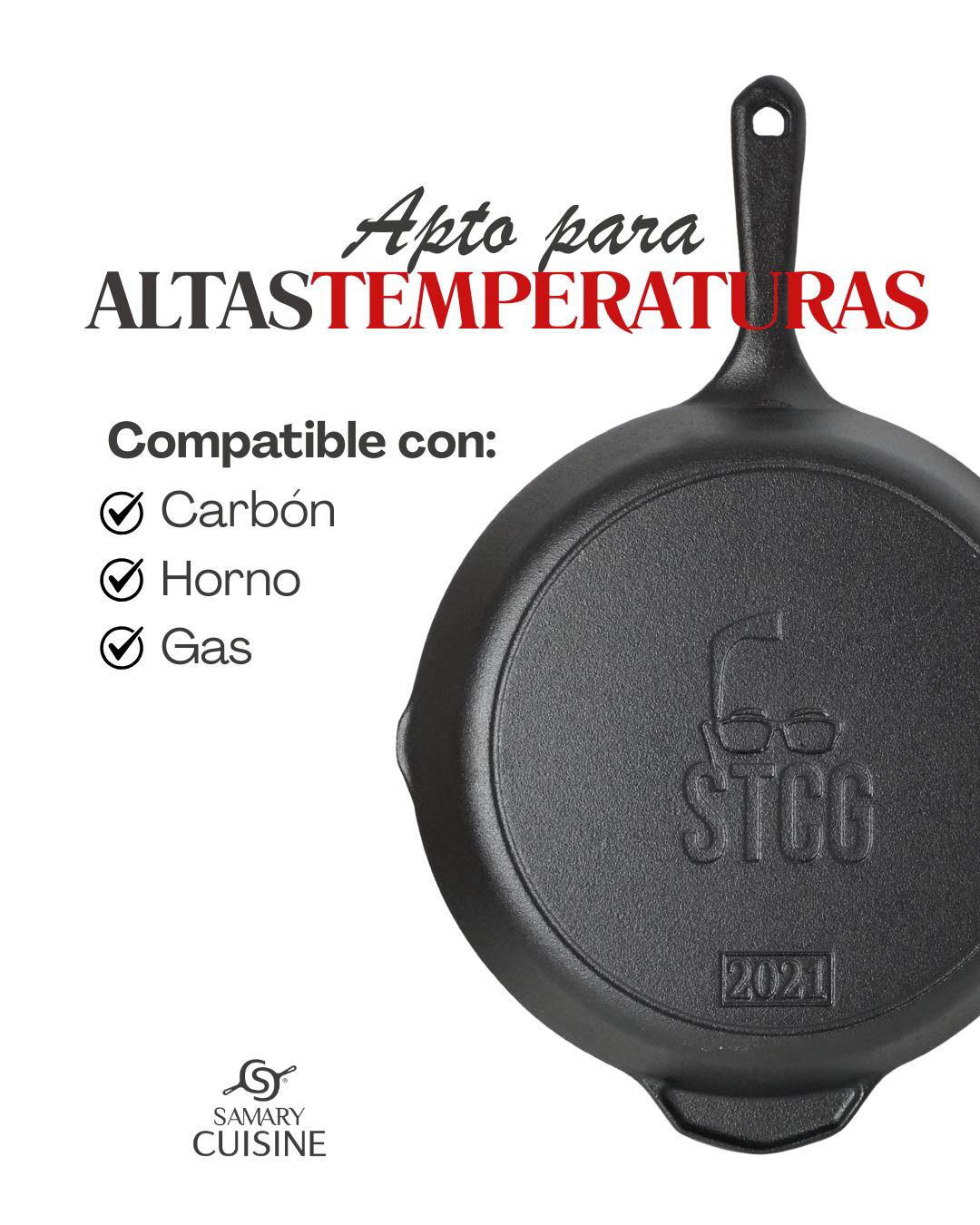 Sarten de hierro fundido STCG - SHIPPING LABEL 2 pz